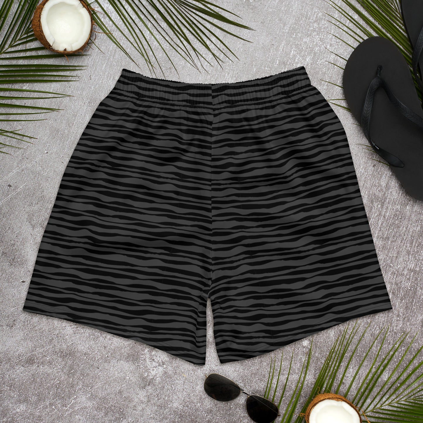 Men's Athletic Shorts I Black Tiger