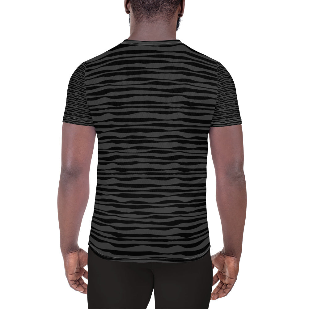 Men's Athletic T-shirt I Black Tiger