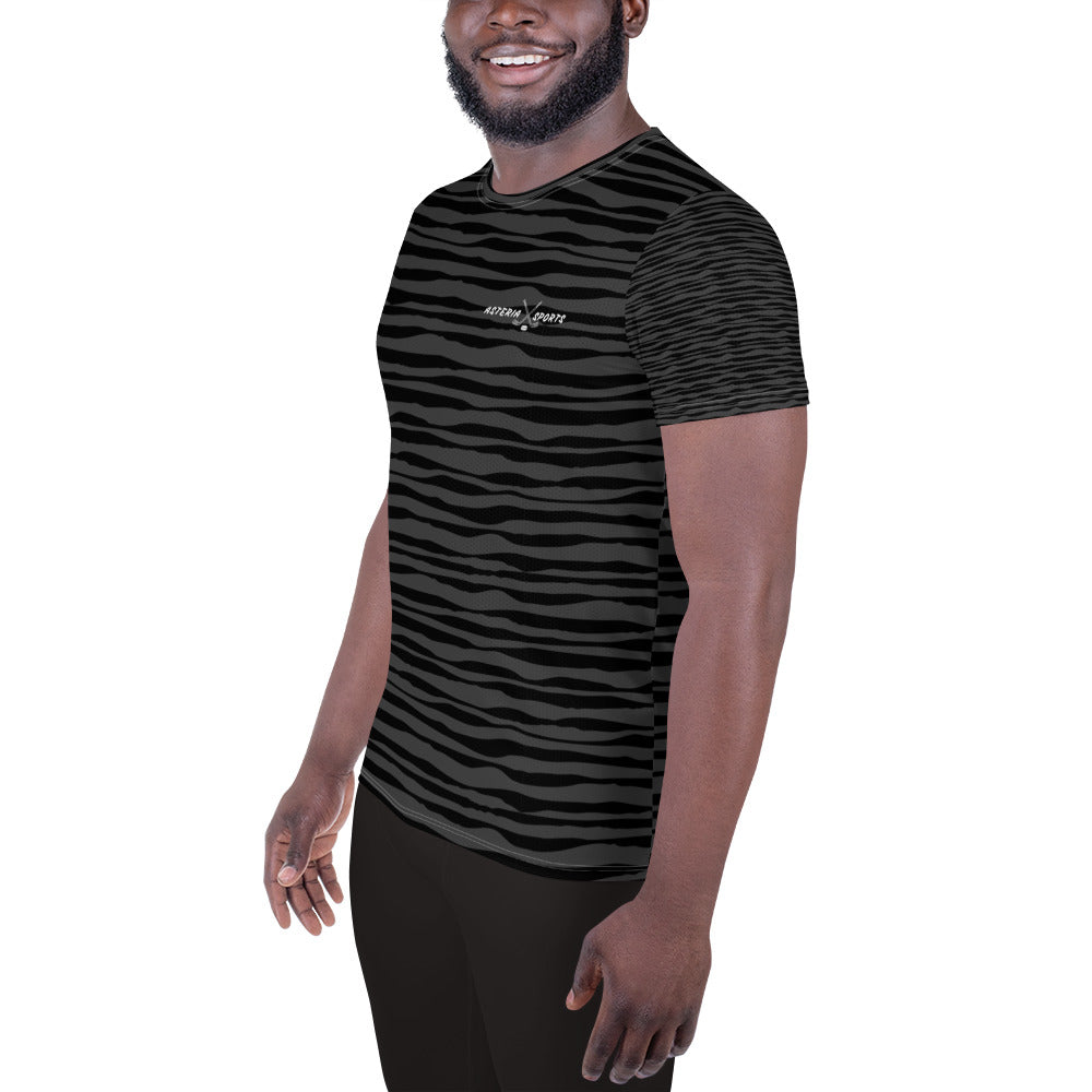 Men's Athletic T-shirt I Black Tiger